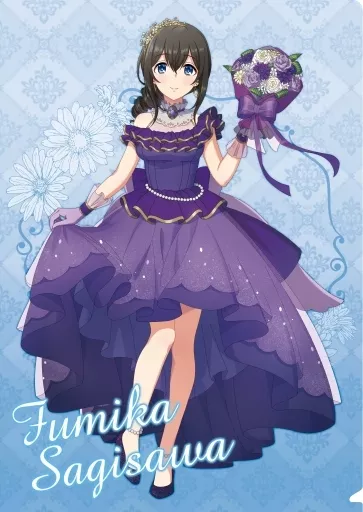 B.鷺沢文香 A4クリアファイル 「アイドルマスター シンデレラガールズ」