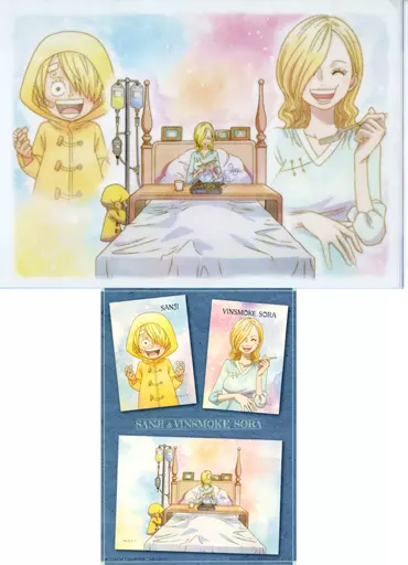 クリアファイル　サンジ＆ソラ A4クリアファイル＆ステッカーセット 「一番くじ ワンピース エモーショナルストーリーズ2」 H賞