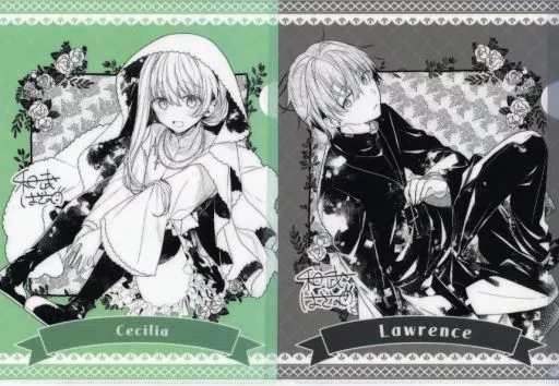 白聖女と黒牧師　早期予約特典　クリアファイル ローレンス　セシリア ローレンス、セシリア クリアファイル 2種 白聖女と黒牧師 1 早期予約特典