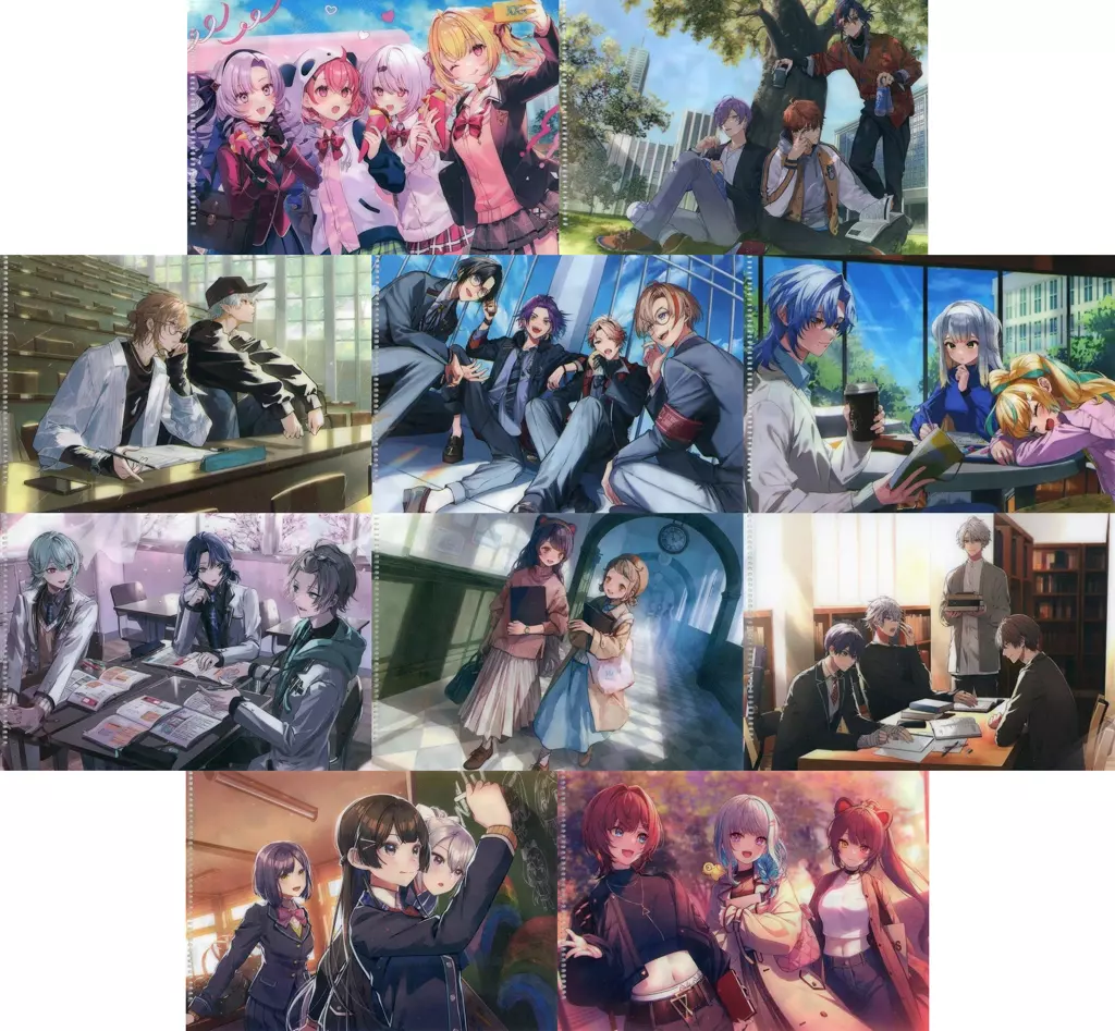 クリアファイル　全10種セット ミニクリアファイル 「バーチャルYouTuber にじさんじ キミの隣ににじさんじ 新生活応援キャンペーン2024」 対象商品購入特典