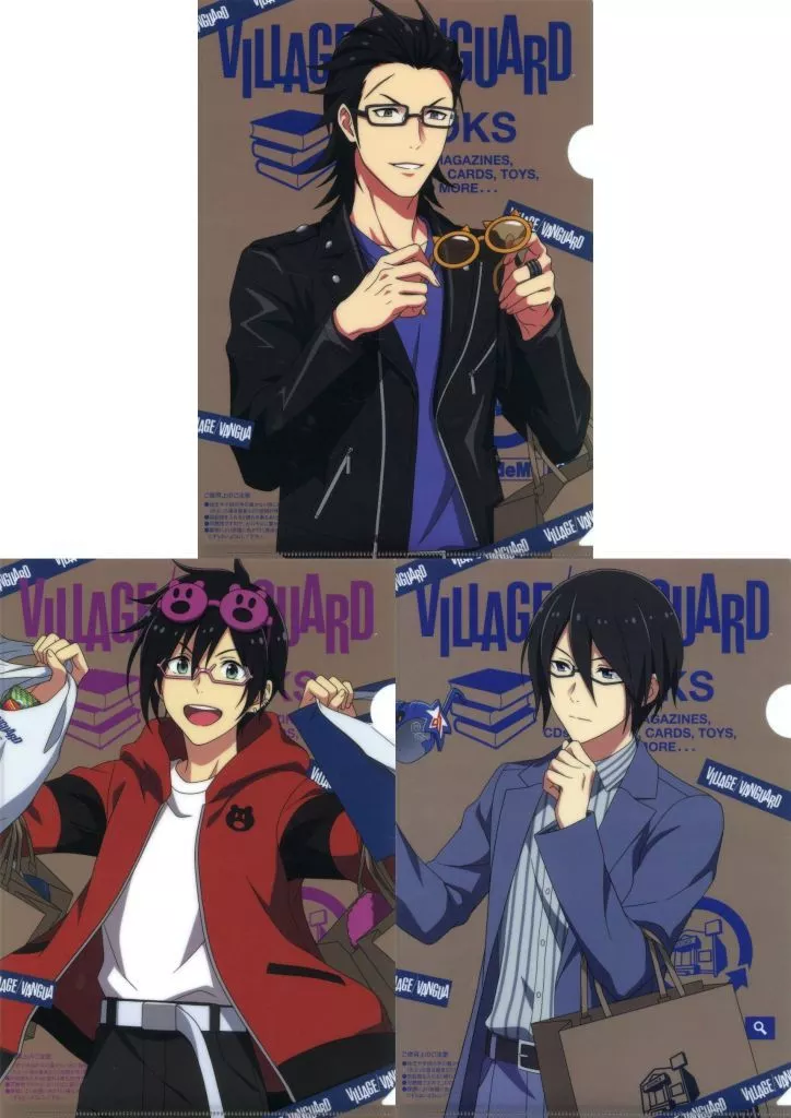 集合 クリアファイル3枚セット 「アイドルマスター SideM×ヴィレッジヴァンガード」