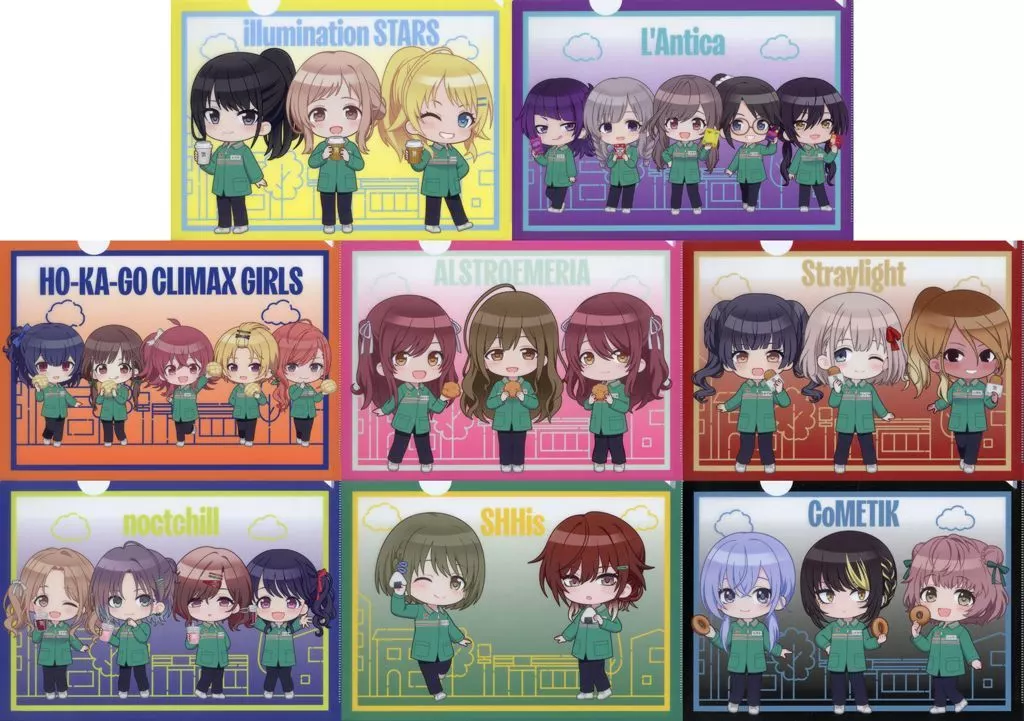 集合 A4ミニキャラクリアファイル8枚セット 「アイドルマスター シャイニーカラーズ」 セブンネット限定