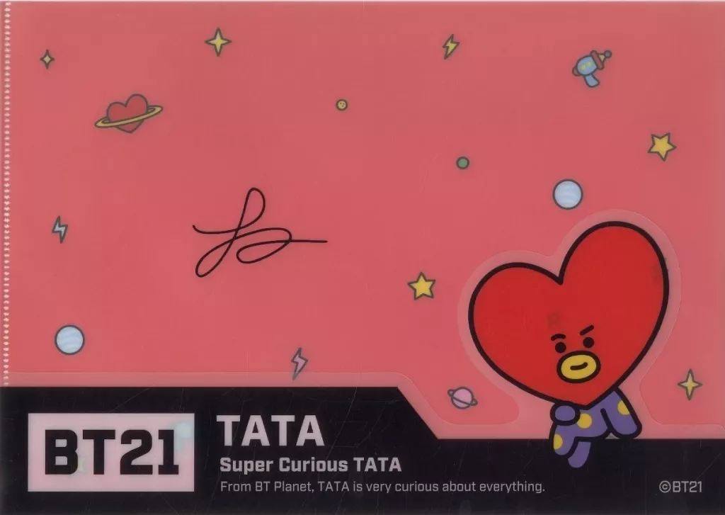 駿河屋 -<中古>TATA(ブイ) A4ダイカットクリアファイル 「BT21