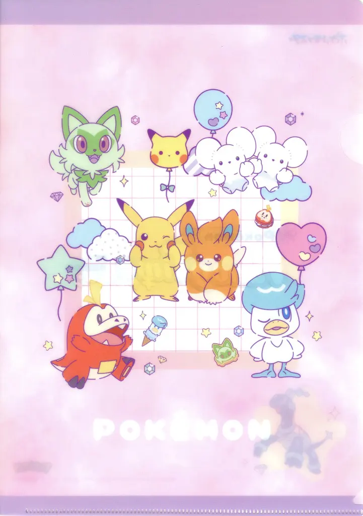 クリアファイル　集合 A4ナムコオリジナルクリアファイル 「ポケットモンスター Pokemon Fancy Time キャンペーン in namco」 ナムコポイントアプリ クーポン提示特典