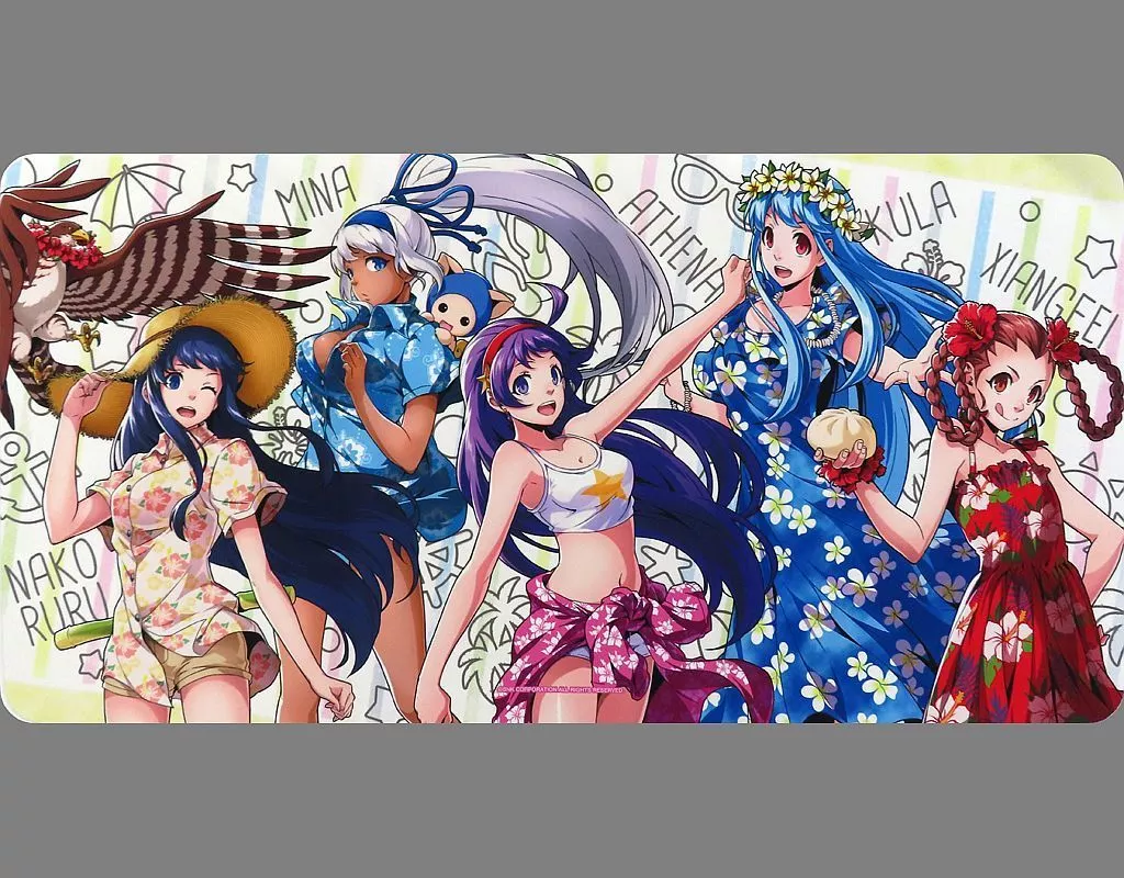 駿河屋 -<中古>集合 デスクマット 「SNK 美少女祭り in GAMERS 