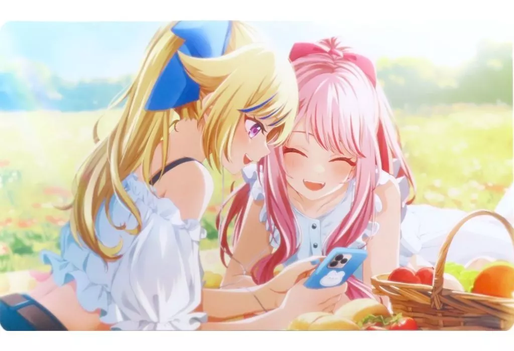 田中ヒメ＆鈴木ヒナ(花畑/スマホ)  「バーチャルYouTuber ヒメヒナ 新春運だめし!ヒメヒナガチャ2025」 A-14賞(特大吉)