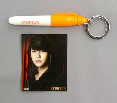 駿河屋 -<中古>キュヒョン キーリングペン(オレンジ/ステッカー付