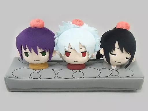 【銀魂】銀時＆桂＆高杉 ぬいぐるみペンポーチtrio ジャンプフェスタ2018 駿河屋 -<中古>銀時＆桂＆高杉 ぬいぐるみペンポーチtrio 「銀魂