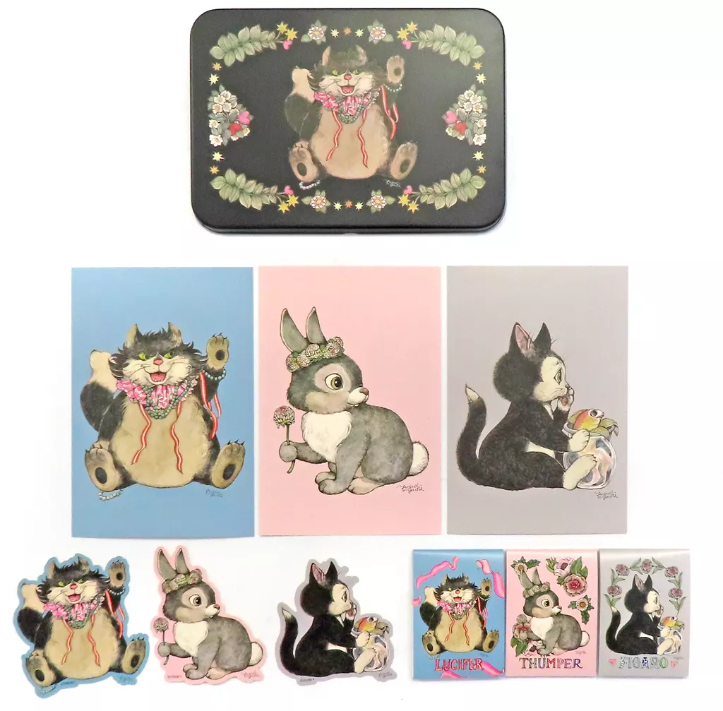 文房具その他　ディズニーキャラクター ステーショナリーセット 缶ケース入り DISNEY ARTIST COLLECTION by YUKO HIGUCHI 「ディズニー」 ディズニーストア限定
