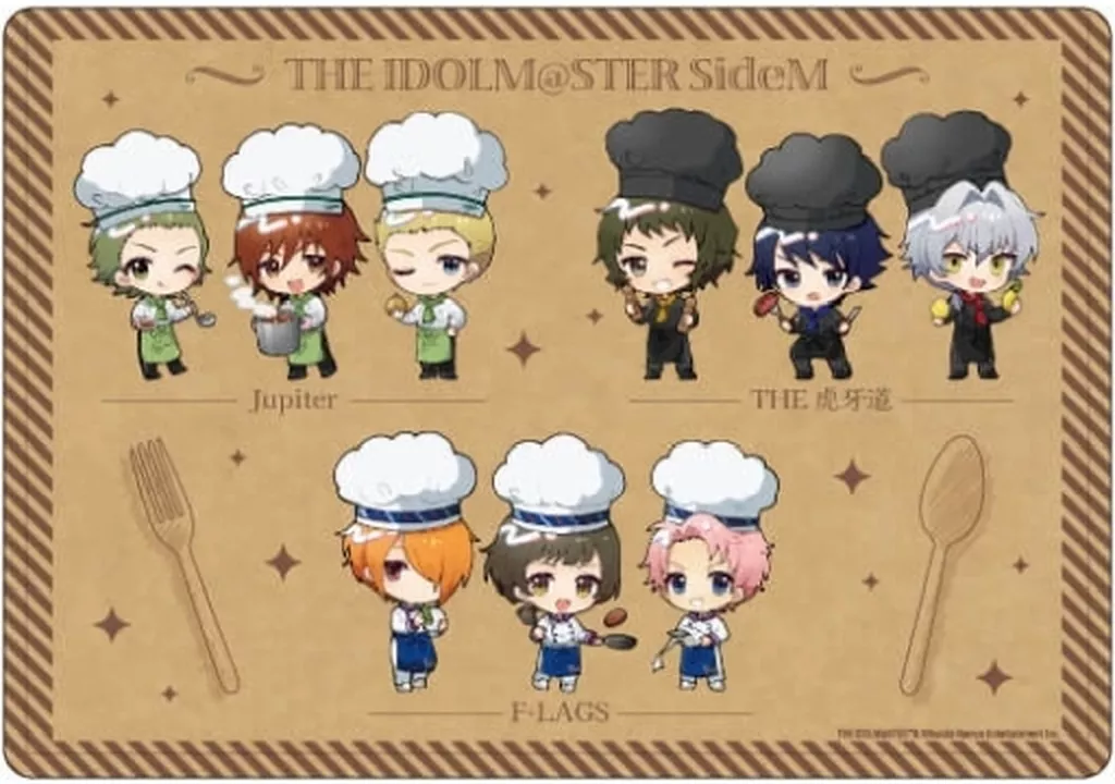 14.メニュー風デザイン シェフver.(ミニキャライラスト) キャラクリアケース 「アイドルマスター SideM」