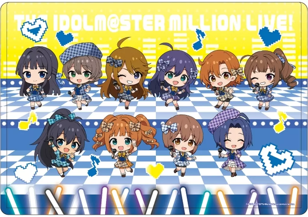 06.集合 カラオケver.(ミニキャライラスト) キャラクリアケース 「アイドルマスター ミリオンライブ!」