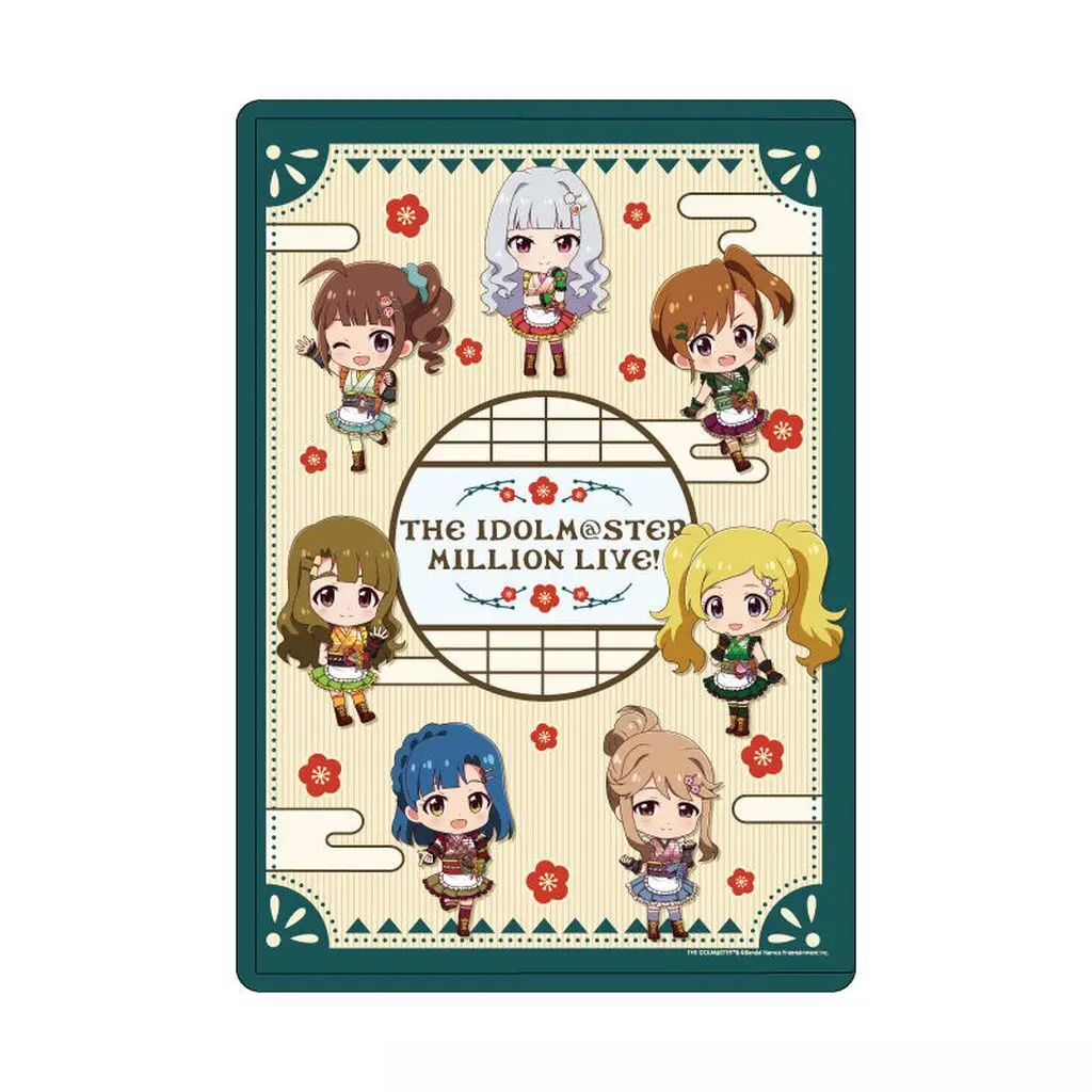 8.集合デザイン 和風喫茶ver.(ミニキャライラスト) キャラクリアケース 「アイドルマスター ミリオンライブ!」
