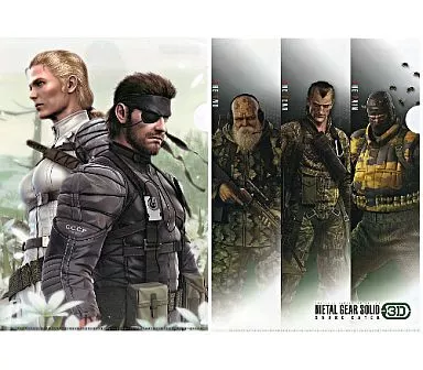 L GEAR SOLID SNAKE EATER 3D クリアファイル METAL GEAR SOLID Δ: SNAKE EATER クリアファイルセット – インフォ