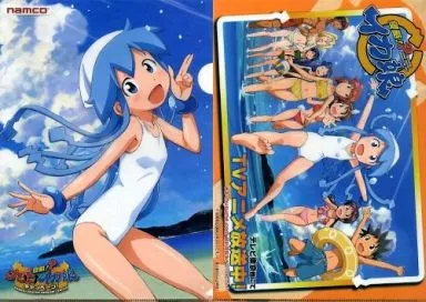 駿河屋 -<中古>イカ娘(水着)/集合 A4クリアファイル 第1弾 ｢侵略