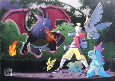 【限定150枚】ポケモン　コレクタブルアート　光るポケモンとの遭遇 駿河屋 -<中古>[単品]01 光るポケモンとの遭遇 A4クリアファイル