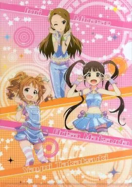 水瀬伊織＆松田亜利沙＆高槻やよい A4クリアファイル 「アイドルマスター ミリオンライブ!」 ローソン限定