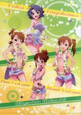 豊川風花＆双海亜美＆双海真美＆秋月律子 A4クリアファイル 「アイドルマスター ミリオンライブ!」 ローソン限定