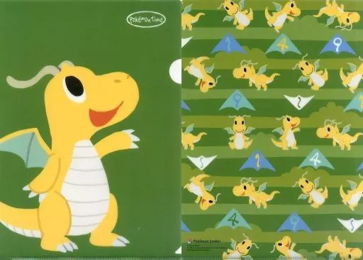 ポケモンセンター　ポケモンタイム　A4クリアファイル1枚 カイリュー ポケモンセンター ポケモンタイム A4クリアファイル1枚 カイリュー