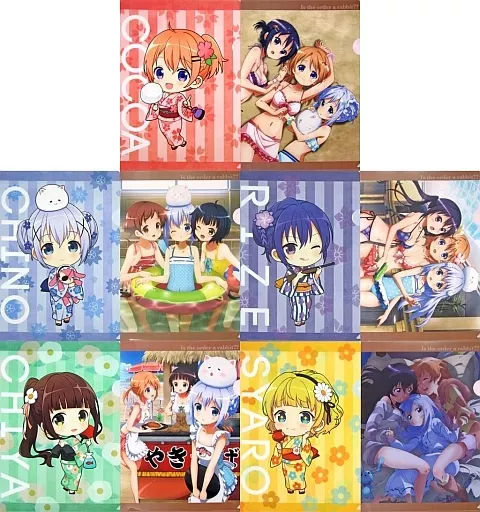 【未開封・新品】 ご注文はうさぎですか？ クリアファイル セット 4枚セット✕2 ごちうさ ご注文はうさぎですか？☆ クリアファイルセット キリン