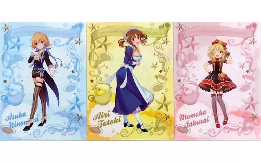 櫻井桃華＆十時愛梨＆二宮飛鳥 A4クリアファイルセット(3枚組) 「アイドルマスター シンデレラガールズ」 Loppi・HMV限定