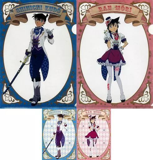 駿河屋 -<中古>工藤新一＆毛利蘭 A4クリアファイル＆ポストカード