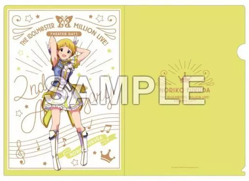 福田のり子 ルミエール・パピヨンver. A4クリアファイル 「アイドルマスター ミリオンライブ!」