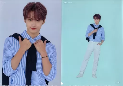 SEVENTEEN セブチ 24H クリアファイル JUN ジュン 駿河屋 -<中古>ジュン(SEVENTEEN) A4クリアファイル2枚セット 「24H