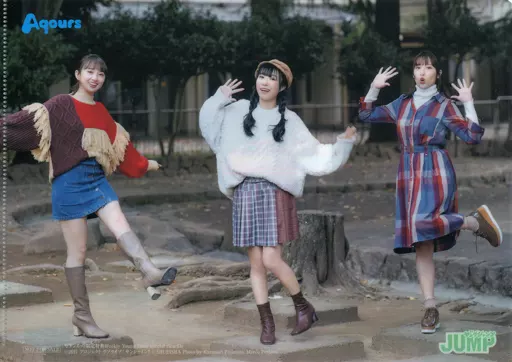 クリアファイル　伊波杏樹＆小宮有紗＆小林愛香(Aqours) B5特製クリアファイル 「週刊ヤングジャンプ 2021年4・5合併号」 セブンネット購入特典