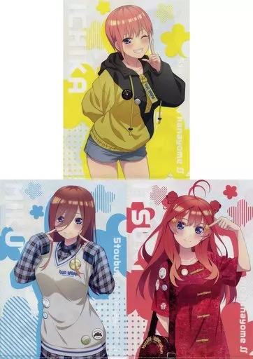 駿河屋 -<中古>中野一花＆中野三玖＆中野五月 A4クリアファイル3枚