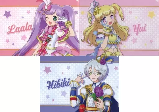 駿河屋 -<中古>真中らぁら＆夢川ゆい＆紫京院ひびき A4クリアファイル3