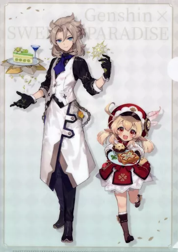 クリアファイル アルベド＆クレー(コラボ衣装) A4クリアファイル 「原  