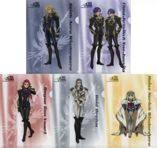 ①セール中 新品 マクロスΔ でる魂会員限定品 描き下ろしクリアファイル　5種類 ①セール中 新品 マクロスΔ でる魂会員限定品 描き下ろしクリア