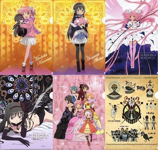 クリアファイル　集合 A4クリアファイル6枚セット 「劇場版 魔法少女まどか☆マギカ[新編]叛逆の物語×セガ」 UFOキャッチャープレイ特典