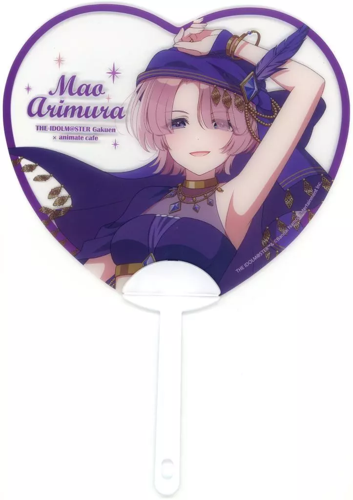 有村麻央 ハート型クリアうちわ アラビアンver. 「学園アイドルマスター 初星学園 Arabian Cafe×animatecafe」