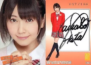 アイドル(AKB48・SKE48)/SKE48　トレーディングコレクション　part3　SPS24[直筆サインカード(/100)]：【ランクB】秦佐和子/直筆サインカード(/100)/SKE48 トレーディングコレクション part3