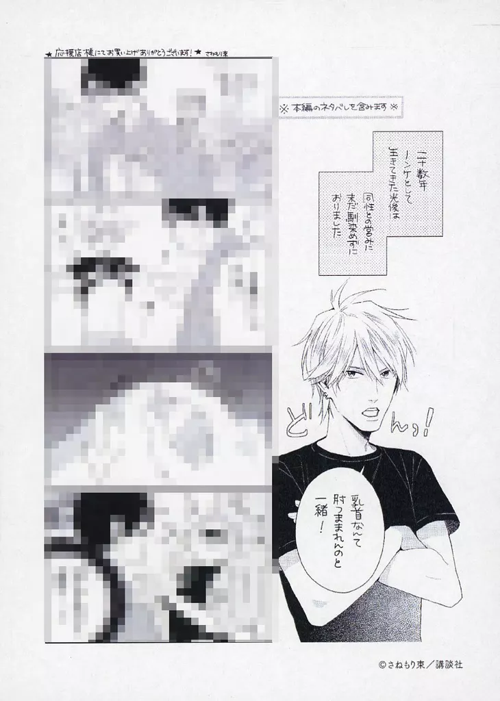 ボーイズラブ書籍 後嗣の華麗なるユウウツ 購入特典ペーパー / さねもり束