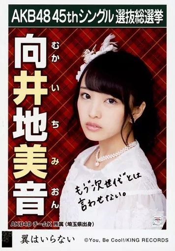 駿河屋 - 【買取】向井地美音/CD「翼はいらない」劇場盤特典生写真