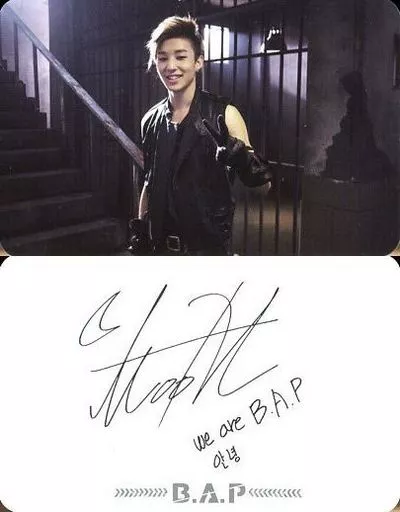B.A.P ジョンオプ　歌詞カード　直筆サイン B.A.P ジョンオプ 歌詞カード 直筆サイン - メルカリ