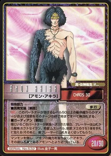 女神転生 TCG アモンアキラ 5枚セット 駿河屋 -<中古>SERIAL No.532：アモン・アキラ（女神転生