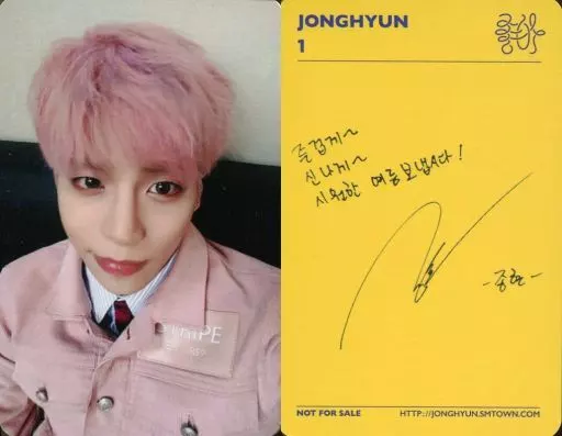 SHINee/JONGHYUN(ジョンヒョン)/CD「好き： Jonghyun Vol.1」特典トレカ