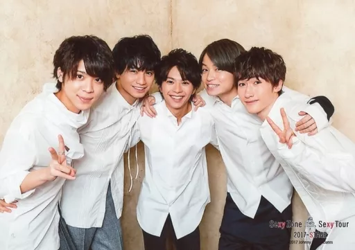 駿河屋 -<中古>Sexy Zone/集合(5人)/横型・膝上・衣装白