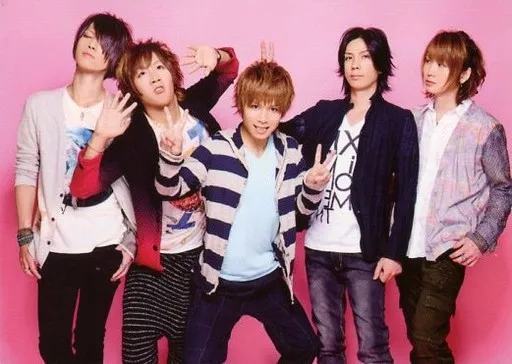 駿河屋 - 【買取】ROOT FIVE/集合(5人)/横型・膝上・背景ピンク・両手