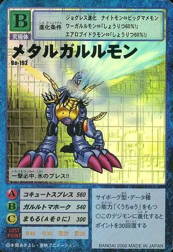 駿河屋 - 【買取】Bo-192：メタルガルルモン（旧デジモンカードゲーム）