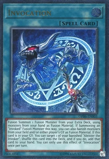 遊戯王/UL/魔法/英語版/OTS　Tournament　Pack　6　OP06-EN003[UL]：Invocation/召喚魔術