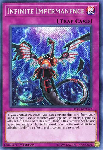 遊戯王/SE/罠/英語版/Flames　of　Destruction　FLOD-EN077[SE]：Infinite Impermanence/無限泡影