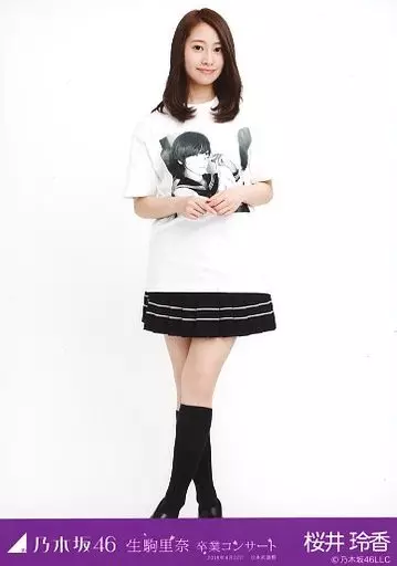 駿河屋 -<中古>桜井玲香/全身(足見切れ)・ライブT/「乃木坂46 生駒里奈