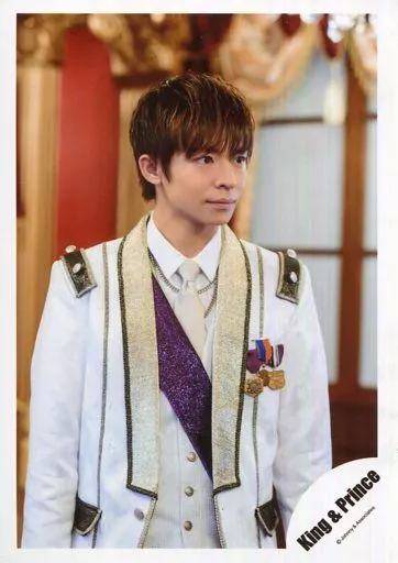駿河屋 -<中古>King ＆ Prince/岸優太/上半身・衣装白・体正面