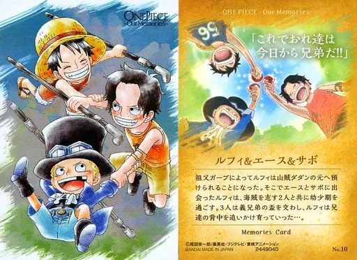 駿河屋 -<中古>No.10：ルフィ＆エース＆サボ（アニメ・ゲーム）