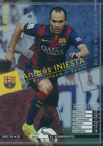 WCCF アンドレス・イニエスタ WBE アンドレス・イニエスタ(16-17) - マロンの隠れ家ドットコム