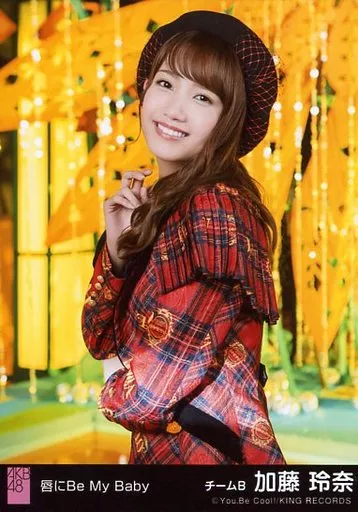 駿河屋 -<中古>加藤玲奈/「唇にBe My Baby」衣装(赤・黒・チェック柄